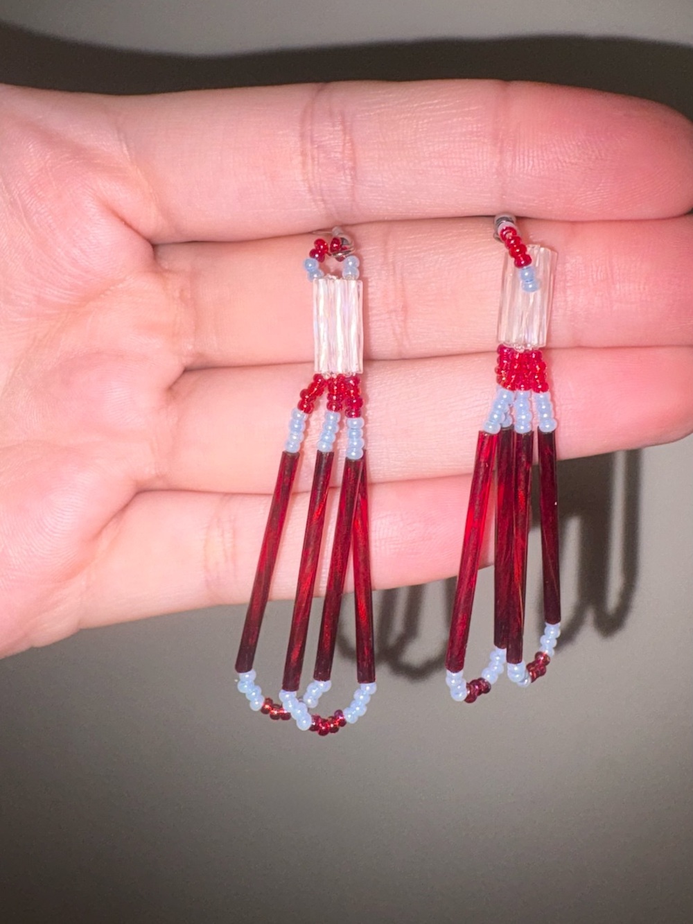 Handmade Beaded Native Earrings